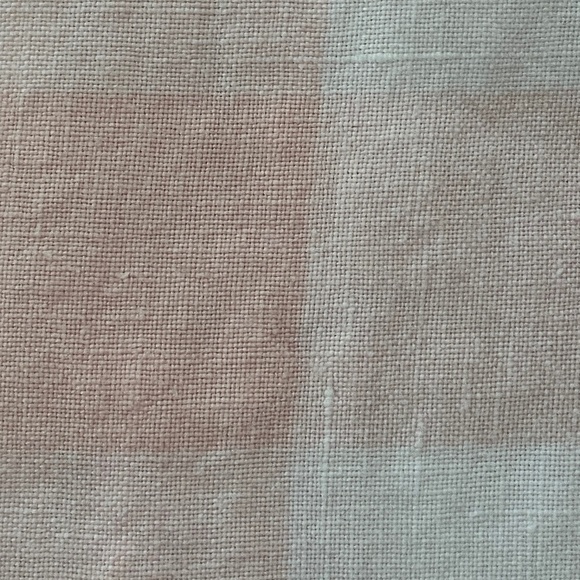 J. Jill Love Linen Boat Neck Top 3/4 Sleeve Gingham Pink and White Size Large - Picture 8 of 15